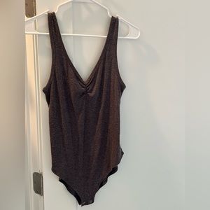 Grey American Eagle Bodysuit